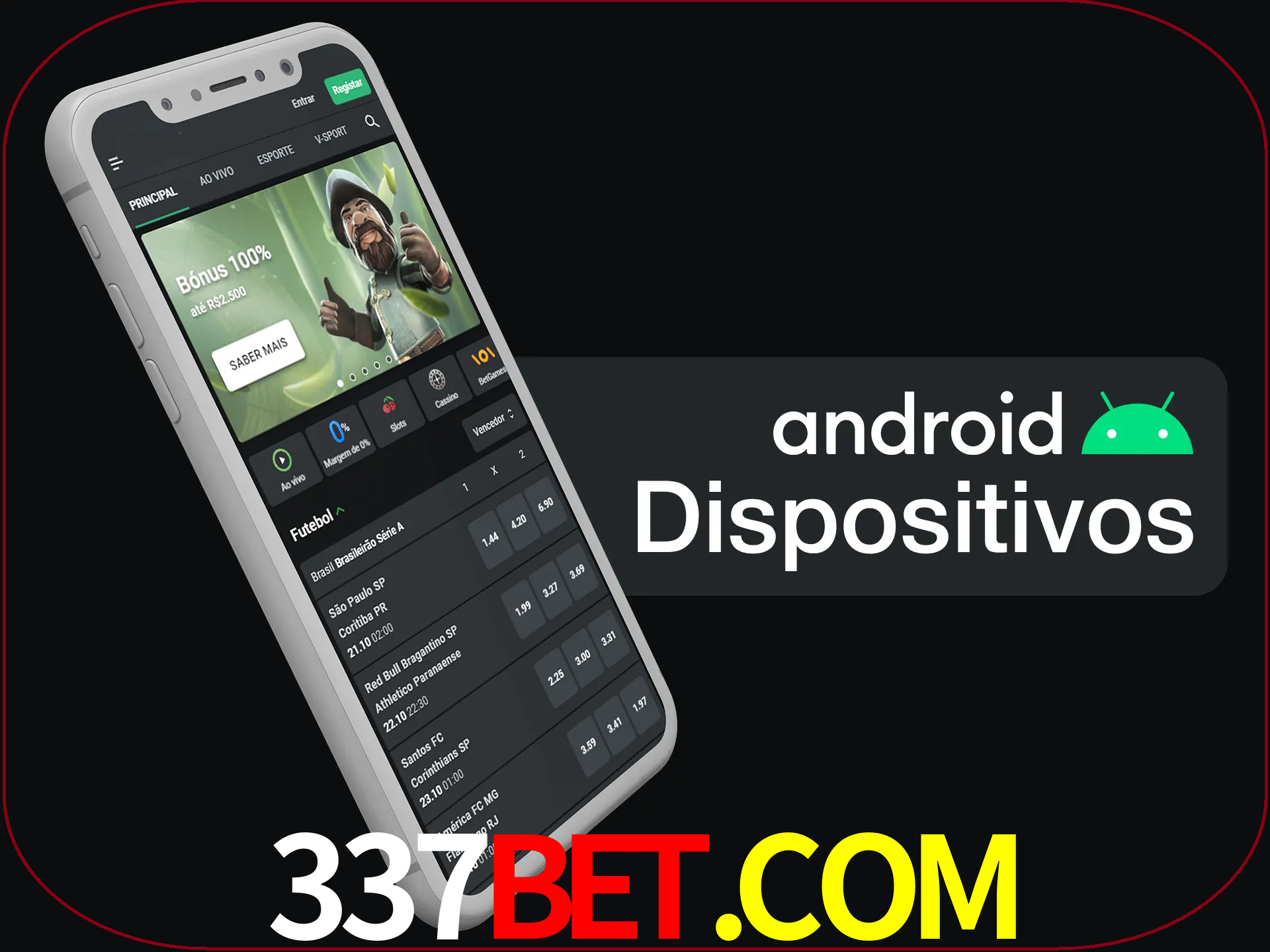O aplicativo suporta a maioria de todos os dispositivos Android.